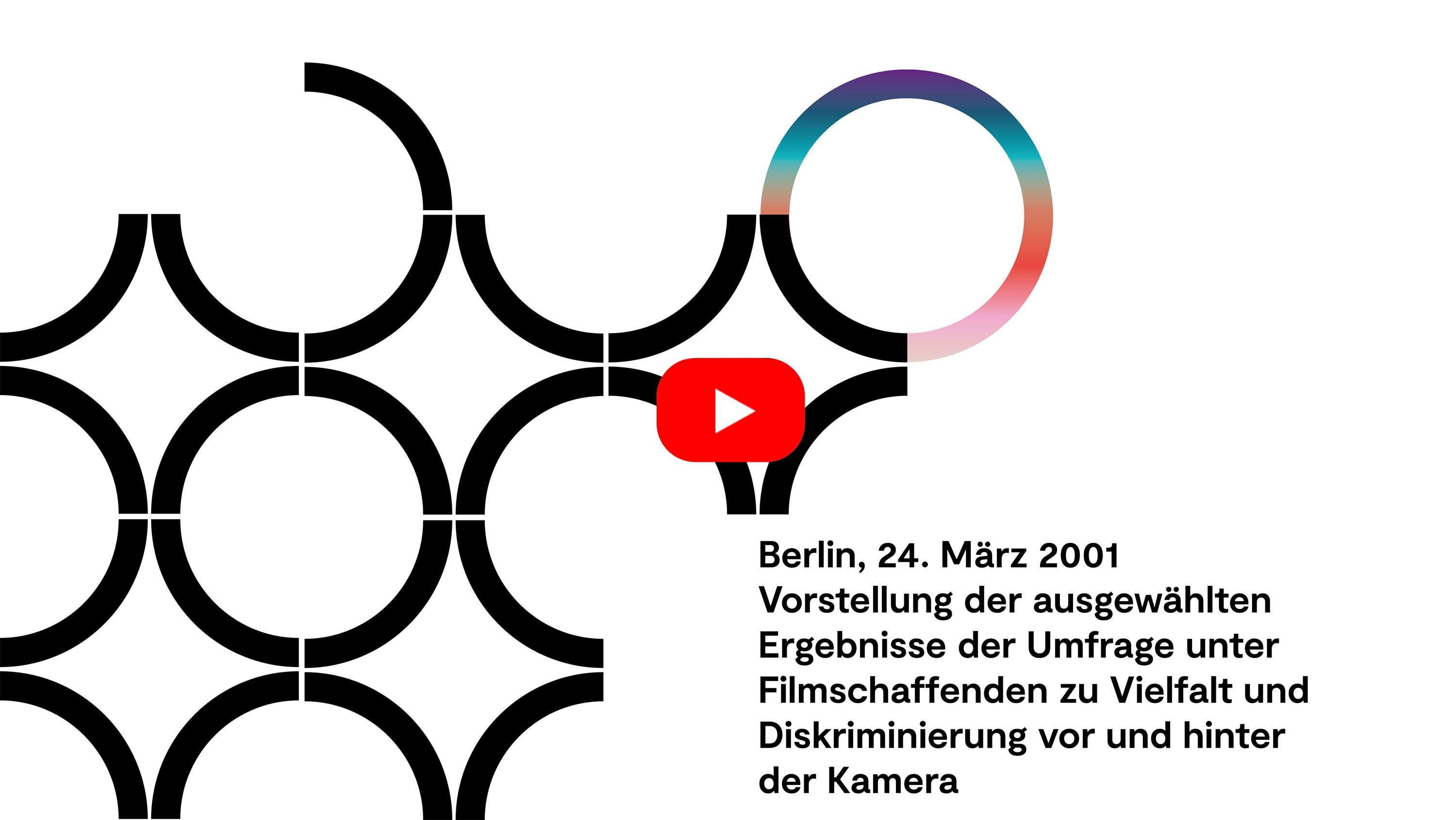 Berlin, 24. März 2001: Vorstellung der ausgewählten Ergebnisse der Umfrage unter Filmschaffenden zu Vielfalt und Diskriminierung vor und hinter der Kamera